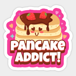 Pancake Lover Addict Cute Design Sticker